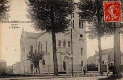 Pavillons-sous-Bois - L'église de Pavillons-sous-Bois en 1919