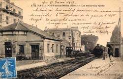 Le Raincy - La nouvelle gare de Pavillons-sous-Bois en 1927