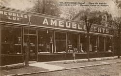 Villemomble - Place du March� - "<i>Meubles Lux</i>" - Magasin, Usine et Ateliers