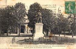 Villemomble ou Villemonble - Le Monument aux Morts de 1914-1918 en 1924