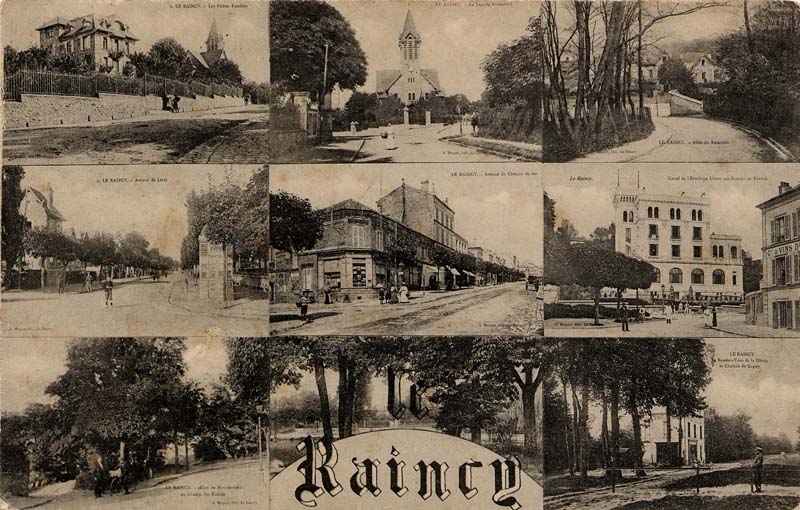 Carte postale multivues 2 du Raincy