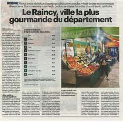 Le Parisien en d�cembre 2024: Le Raincy, ville la plus gourmande du d�partement