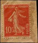 Timbre-monnaie Au Bon Marché - Paris - 10 centimes rouge sous pochette - revers