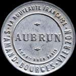 Timbre-monnaie Aubrun - St-Amand - Bourges - Vierzon - 25 centimes bleu sur fond blanc - avers