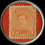 Timbre-monnaie Berlan Lederlin & Cie - 1 centime belge - revers