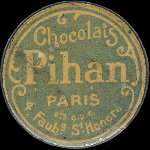 Timbre-monnaie Chocolats Pihan