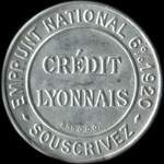 Timbre-monnaie Cr�dit Lyonnais type 1