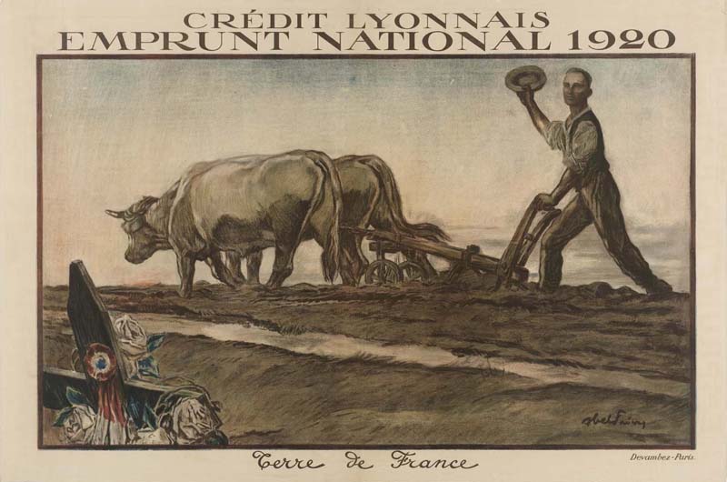 Publicité Crédit Lyonnais - Emprunt National 1920 - Terre de France