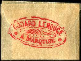 Timbre-monnaie Godard Lerouge à Marquise - 5 centimes vert sous pochette - avers