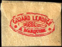 Timbre-monnaie Godard Lerouge à Marquise - 25 centimes bleu sous pochette - avers