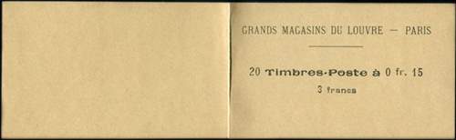 Timbre-monnaie Grands Magasins du Louvre - Grand format carton beige - 3 francs (20 x 15 centimes) - avers