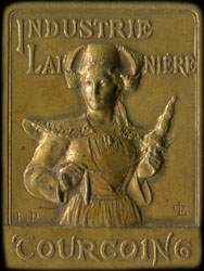 M�daille Industrie Laini�re Tourcoing - Etablissements Fran�ois Masurel Fr�res - Pas de nom grav� - Prototype? - avers