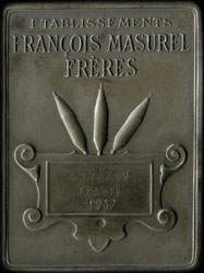 Médaille Industrie Lainière Tourcoing - Etablissements François Masurel Frères - LAMARCO Ernest 1957 - revers