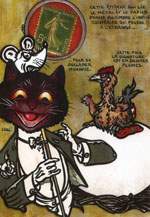 Exemple 4 de carte postale sign�e Jacques Lardie dit Jihel utilisant le timbre-monnaie comme illustration