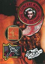 Exemple 1045 de carte postale signée Jacques Lardie dit Jihel utilisant le timbre-monnaie Concert Mayol comme illustration