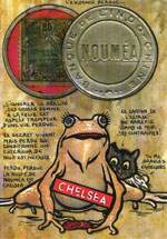 Exemple 11 de carte postale sign�e Jacques Lardie dit Jihel utilisant le timbre-monnaie comme illustration