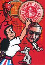 Exemple 115 de carte postale sign�e Jacques Lardie dit Jihel utilisant le timbre-monnaie comme illustration
