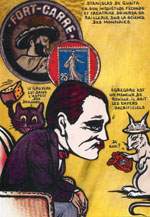 Exemple 116 de carte postale sign�e Jacques Lardie dit Jihel utilisant le timbre-monnaie comme illustration