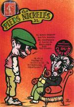 Exemple 1193 de carte postale sign�e Jacques Lardie dit Jihel ou JL utilisant le timbre-monnaie Cordonnerie du Chat Noir comme illustration