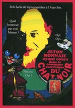 Exemple 1222 de carte postale sign�e Jacques Lardie dit Jihel ou JL utilisant le timbre-monnaie Cordonnerie du Chat Noir comme illustration