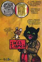 Exemple 133 de carte postale sign�e Jacques Lardie dit Jihel utilisant le timbre-monnaie comme illustration