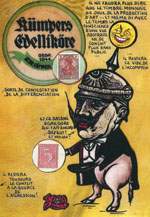 Exemple 148 de carte postale sign�e Jacques Lardie dit Jihel utilisant le timbre-monnaie comme illustration