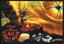 Exemple 1533 de carte postale sign�e Jacques Lardie dit Jihel ou JL utilisant le timbre-monnaie Cordonnerie du Chat Noir comme illustration