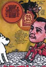 Exemple 157 de carte postale sign�e Jacques Lardie dit Jihel utilisant le timbre-monnaie comme illustration