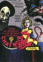 Exemple 1585 de carte postale sign�e Jacques Lardie dit Jihel ou JL utilisant le timbre-monnaie Cordonnerie du Chat Noir comme illustration