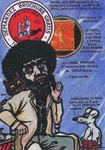 Exemple 167 de carte postale signée Jacques Lardie dit Jihel ou JL utilisant le timbre-monnaie Peinture Matolin comme illustration