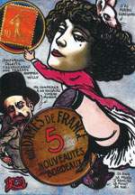 Exemple 175 de carte postale sign�e Jacques Lardie dit Jihel utilisant le timbre-monnaie comme illustration