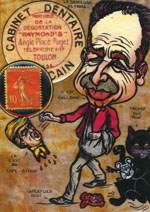 Exemple 190 de carte postale sign�e Jacques Lardie dit Jihel utilisant le timbre-monnaie comme illustration