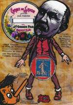 Exemple 192 de carte postale sign�e Jacques Lardie dit Jihel utilisant le timbre-monnaie comme illustration