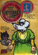 Exemple 224 de carte postale sign�e Jacques Lardie dit Jihel ou JL utilisant le timbre-monnaie So�tena�y - Huile de foie de morue - comme illustration