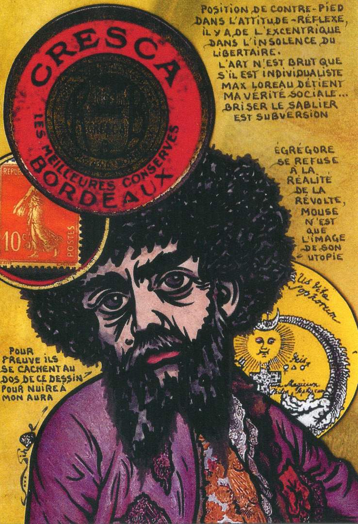 Exemple 284 de carte postale sign�e Jacques Lardie dit Jihel utilisant le timbre-monnaie Cresca comme illustration