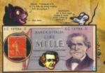 Exemple 302 de carte postale signée Jacques Lardie dit Jihel utilisant le timbre-monnaie comme illustration
