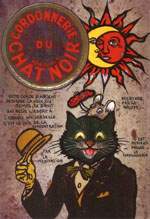 Exemple 37 de carte postale sign�e Jacques Lardie dit Jihel ou JL utilisant le timbre-monnaie Cordonnerie du Chat Noir comme illustration