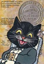 Exemple 45 de carte postale sign�e Jacques Lardie dit Jihel utilisant le timbre-monnaie comme illustration