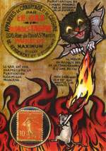 Exemple 50 de carte postale sign�e Jacques Lardie dit Jihel utilisant le timbre-monnaie comme illustration