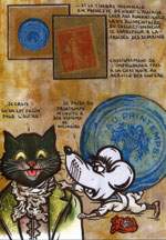 Exemple 52 de carte postale sign�e Jacques Lardie dit Jihel utilisant le timbre-monnaie comme illustration