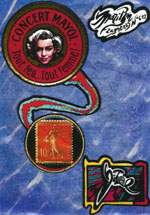 Exemple 532 de carte postale signée Jacques Lardie dit Jihel utilisant le timbre-monnaie Concert Mayol comme illustration