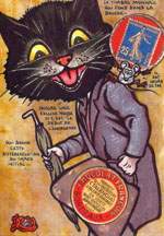 Exemple 55 de carte postale sign�e Jacques Lardie dit Jihel utilisant le timbre-monnaie comme illustration