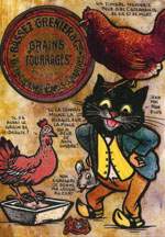 Exemple 62 de carte postale sign�e Jacques Lardie dit Jihel utilisant le timbre-monnaie comme illustration