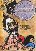 Exemple 65 de carte postale sign�e Jacques Lardie dit Jihel utilisant le timbre-monnaie comme illustration