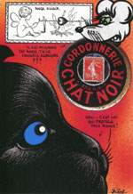 Exemple 788 de carte postale sign�e Jacques Lardie dit Jihel ou JL utilisant le timbre-monnaie Cordonnerie du Chat Noir comme illustration