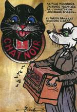 Exemple 820 de carte postale sign�e Jacques Lardie dit Jihel ou JL utilisant le timbre-monnaie Cordonnerie du Chat Noir comme illustration