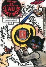 Exemple 969 de carte postale signée Jacques Lardie dit Jihel ou JL utilisant le timbre-monnaie Cordonnerie du Chat Noir comme illustration