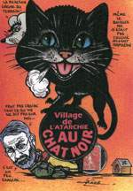 Exemple 975 de carte postale sign�e Jacques Lardie dit Jihel ou JL utilisant le timbre-monnaie Cordonnerie du Chat Noir comme illustration