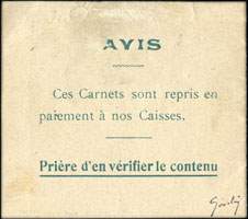 Timbre-monnaie Julien Damoy - Carnet beige - 50 centimes - (10 x 5 centimes) - avers