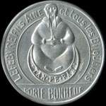 Timbre-monnaie Lefebvre Fils A�n� - 25 centimes bleu sur fond blanc - type 2 - avers